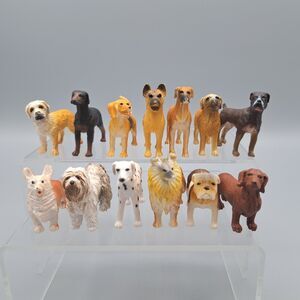 Safari Ltd Dog Lot Dachshund Corgi Collie Sheep Bull Beagle Shepherd Dane Puppy